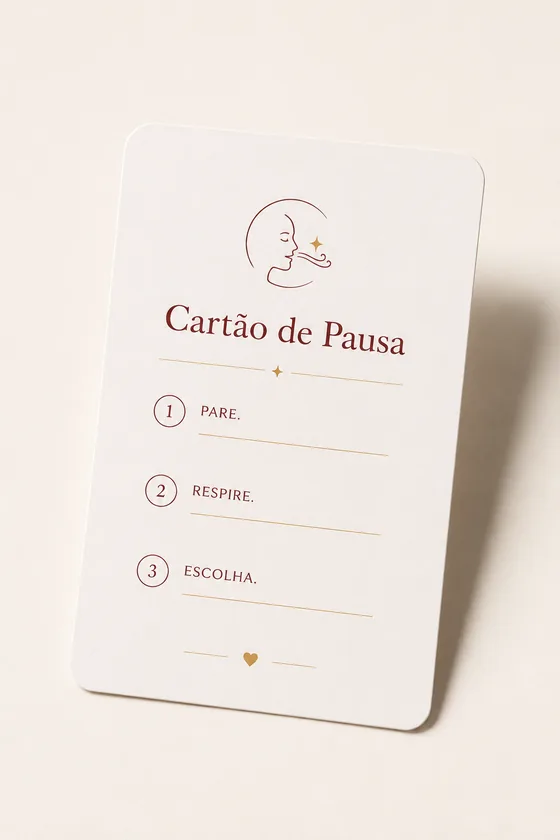 Mockup do Cartão da Pausa